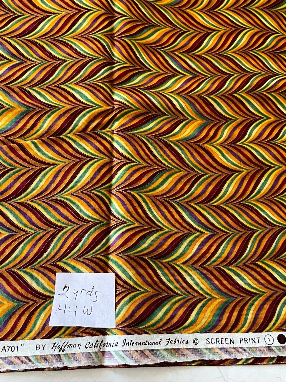 Quilting Sewing Fabrics Lot Hoffman Kaleidoscope Psychedelic Colors Cotton